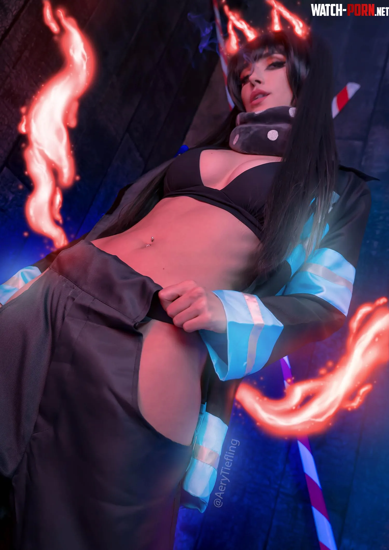 Tamaki from Fire Force by Aery Tiefling OC by AeryKorvair