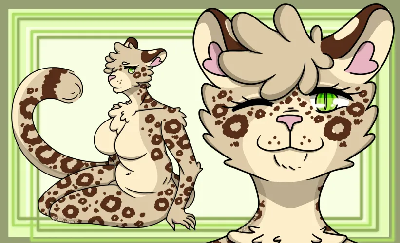 Thumbnail Commissioned Snow Leopard Art by Starfazers - Furry Creations