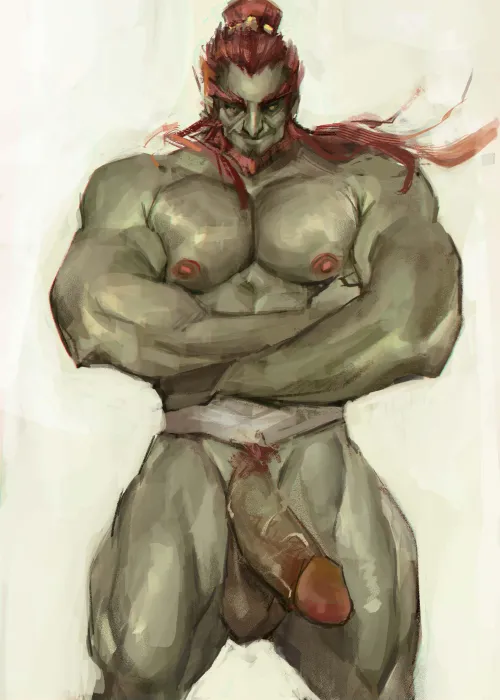 Thumbnail Ganondorf Art by 77tsutsu in the World of Baramanga