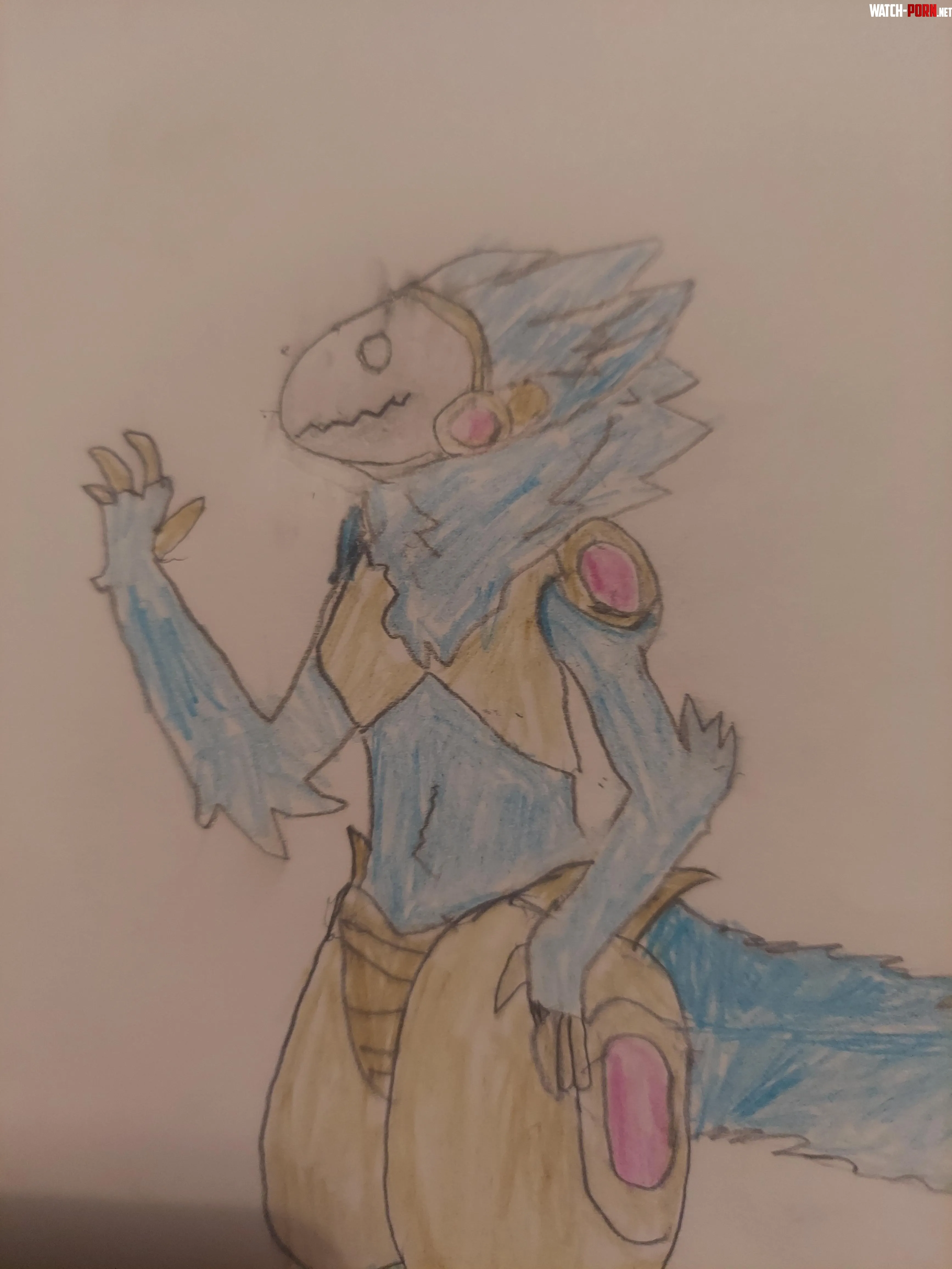 How did I do for my first time drawing a protogen by Life-Desk-7635