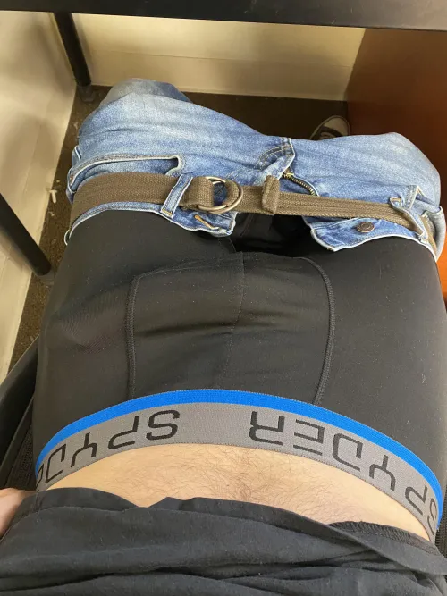 Thumbnail Tight Fit on Display by Binge-dreaming884 in Bulges