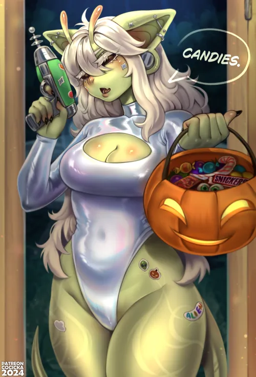 Thumbnail Dive into the Spooky Side: Discover the Halloween F Cocicka Art by cocicka_a