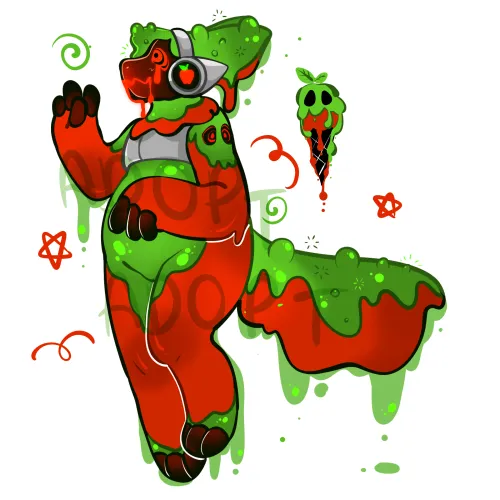 Thumbnail Poisoned Apple Ice Cream Protogen Adopt Art by andyarttz