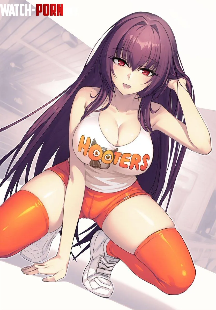 Hooters Scathach FateGO by CheetahSperm18