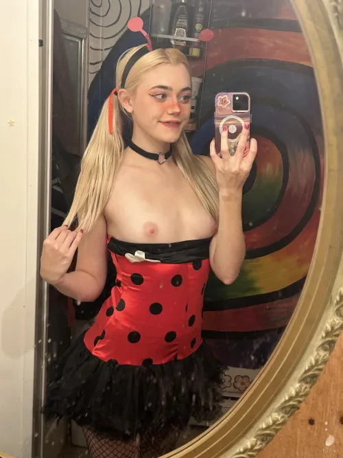 Thumbnail Barely Legal Lady Bug Celebrates Halloween with Graceybabyy6