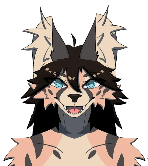 Thumbnail Symmetrical Headshot of My Sona by Big_Imagination_3434 | Furry Category