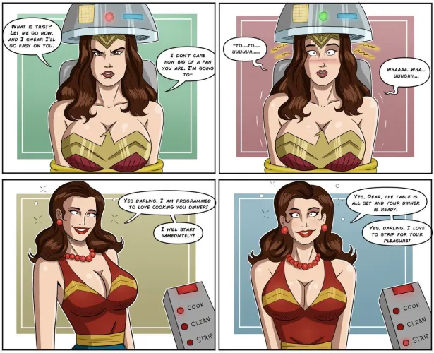 Thumbnail Wonder Housewife DC Comics Wonder Woman by polmanning - HypnoHentai