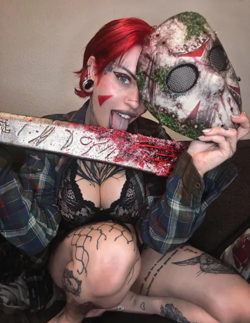 Thumbnail Massaging Fun with Jason Voorhees by Hottiexhoneyyy | cosplaygirls