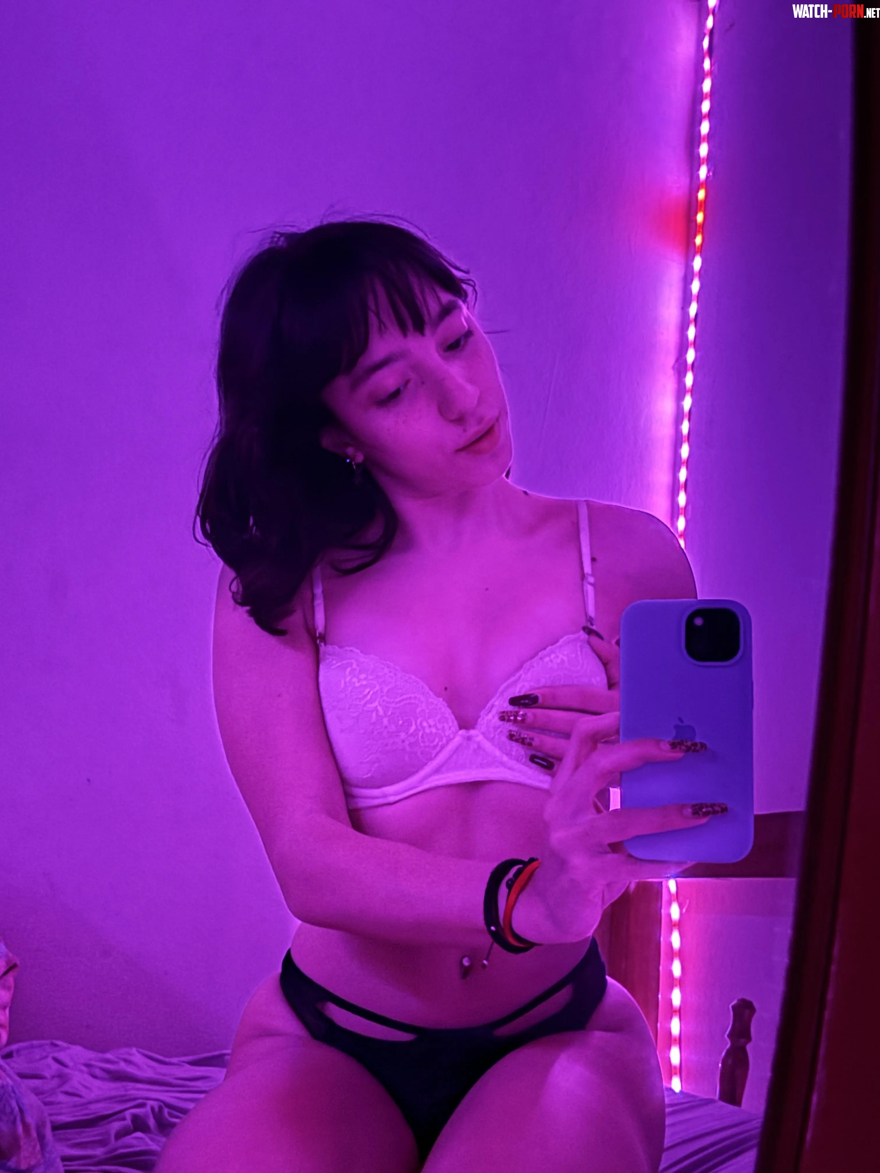 Showing off my tits in the mirror  by AshleySanchezx