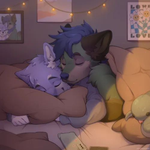 Thumbnail Enjoy Morning Cuddles with ChimkF's Furry Creations