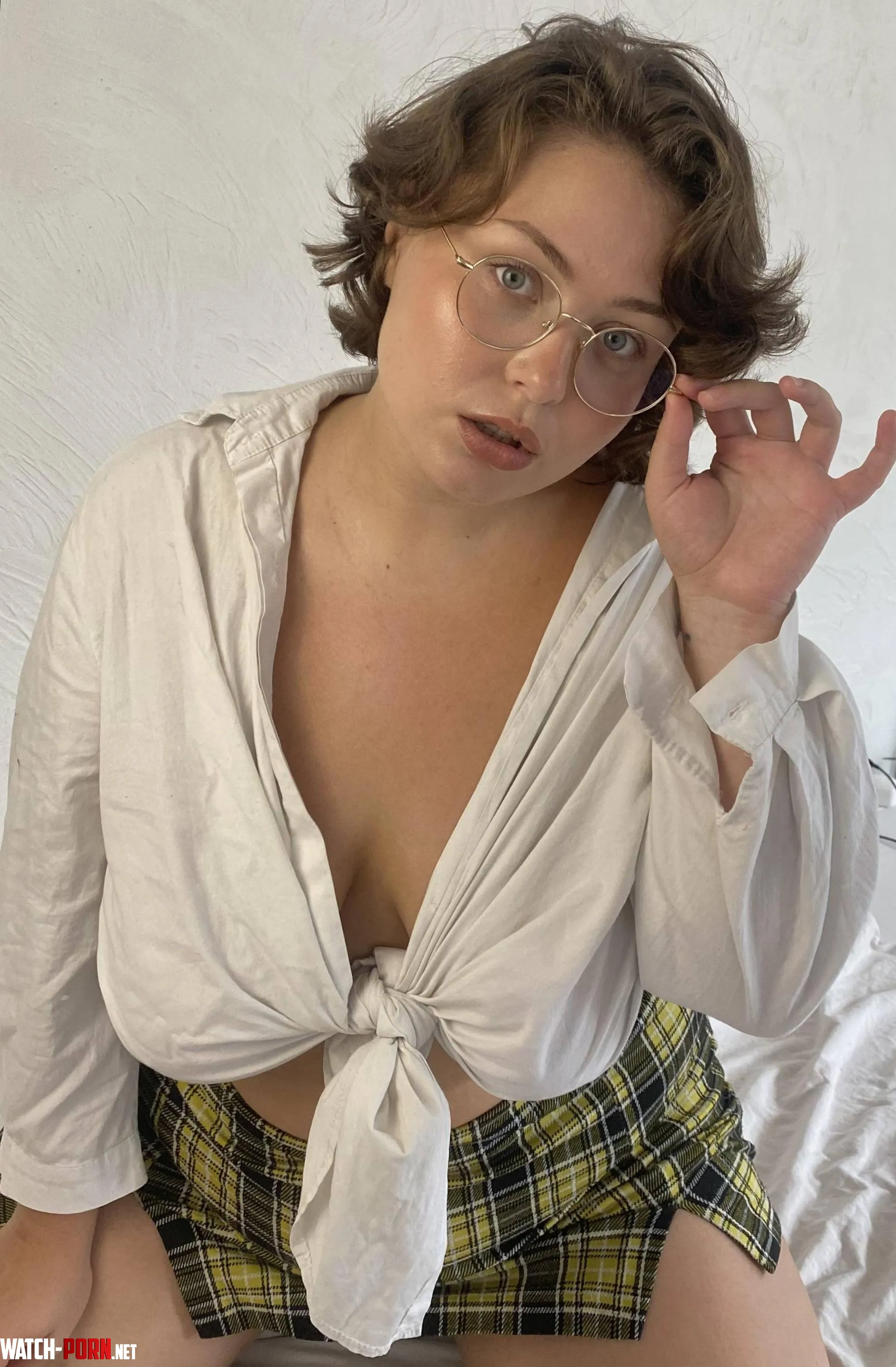 Chubby girl sexy in college outfit always by _Ameriya_