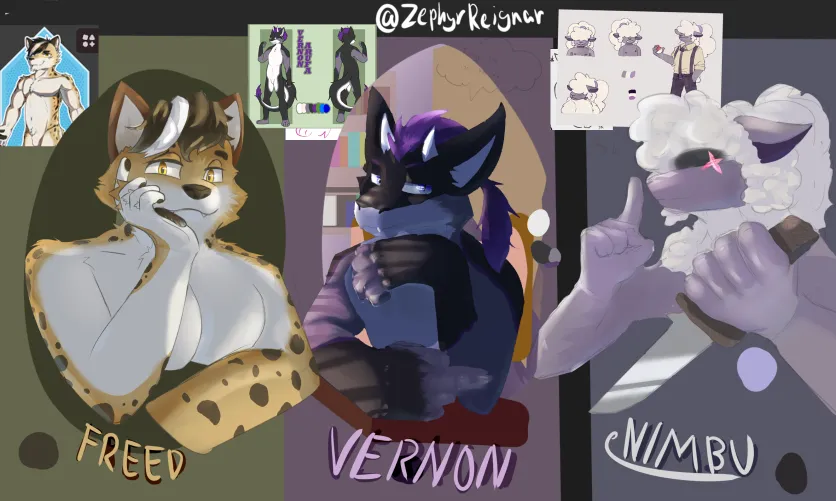 Thumbnail Trio Fun with Furry Friends | Zephyr_ReIgnar | furry