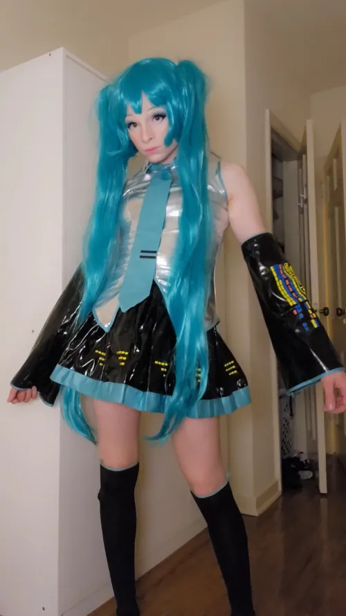 Thumbnail Aye Attempt at Hatsune Miku by powerpuff_punk | Femboy