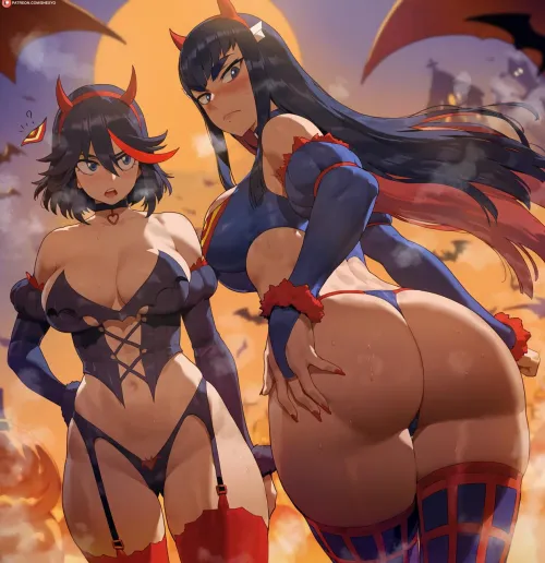 Thumbnail Ryuko and Satsuki From Kill La Kill in AnimeBooty Scene | EroMestre