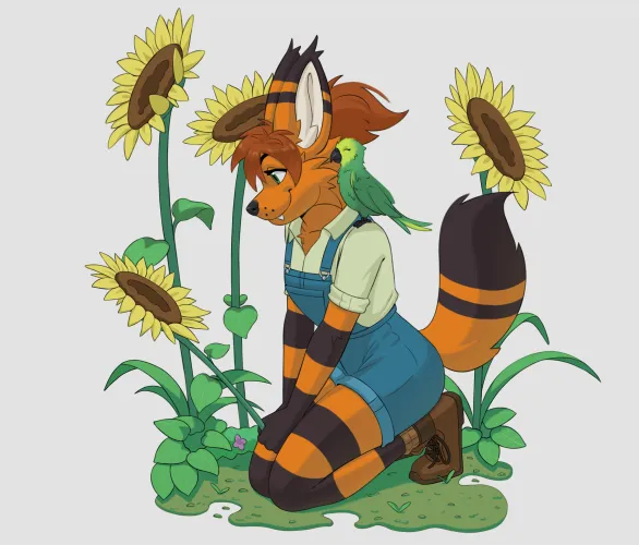 Thumbnail Sunflower Art Commission Open Now by _MrYuri_