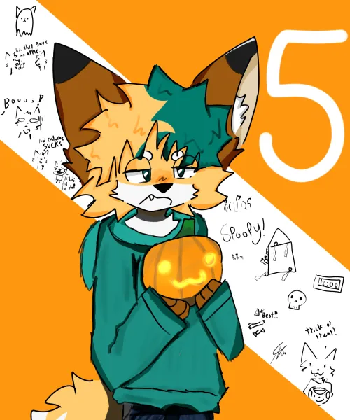 Thumbnail Counting Down: '5 More Days to Halloween' by Civilhs in furry Category