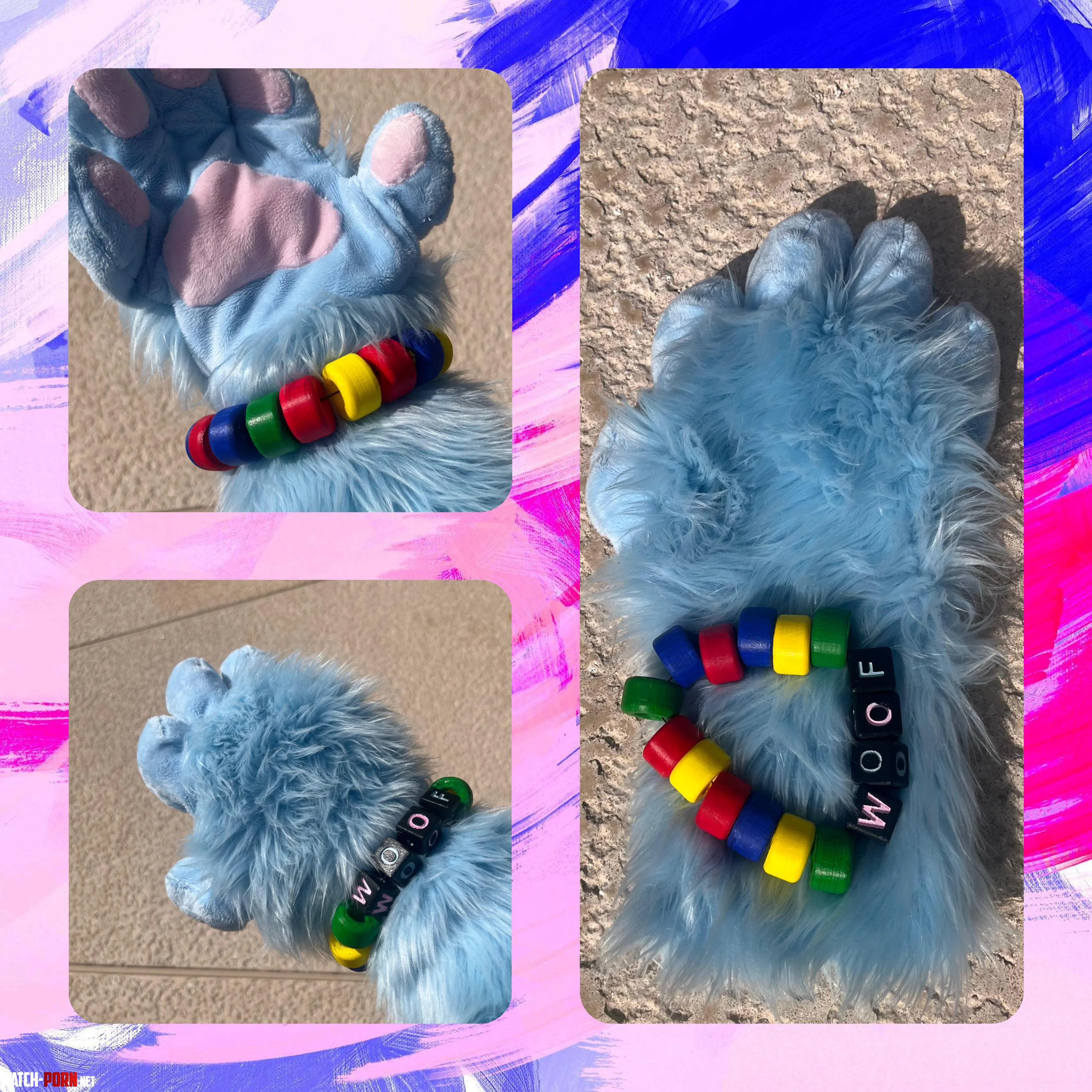 Fursuit bracelets I made  by alter209