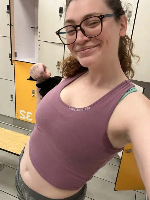 Thumbnail Gym Tales: 420baby_violet's Fitness Return Journey in SweatyGirls