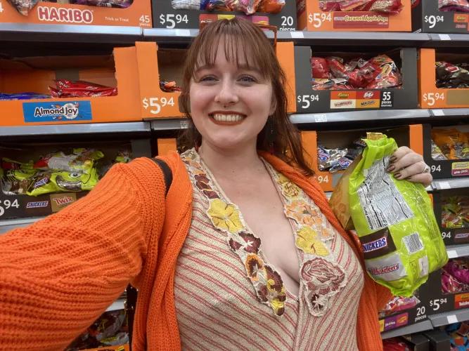 Thumbnail Cosmonaughtie_ Hunts for Halloween Treats with Braless Confidence