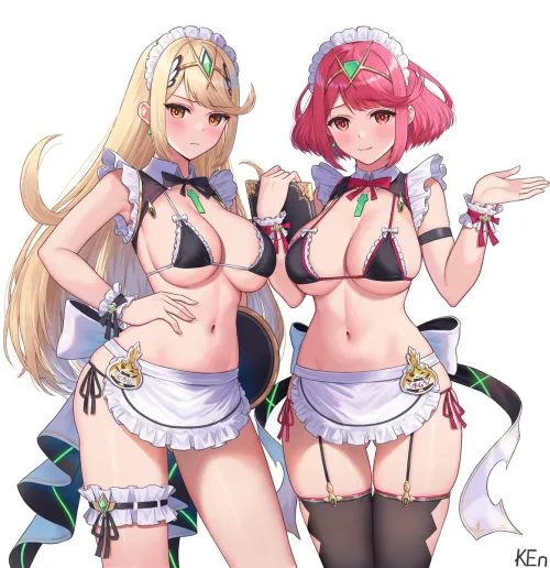 Thumbnail Unveiling the World of Ecchi: Maids Pyra and Mythra Xenoblade