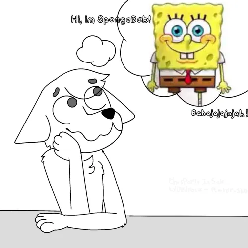 Thumbnail Spongebob Creation: Art by bedrock-player-360 in Furry