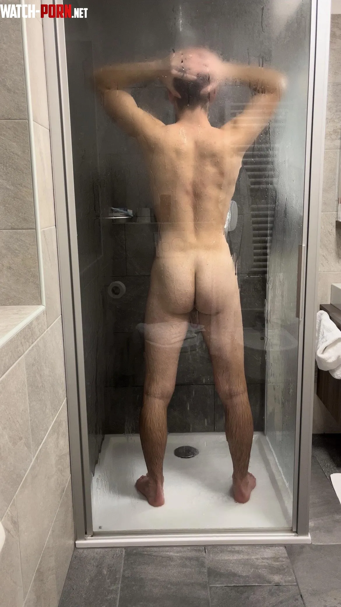 Need someone to shower together Saves water and adds some fun  by traveling-paul