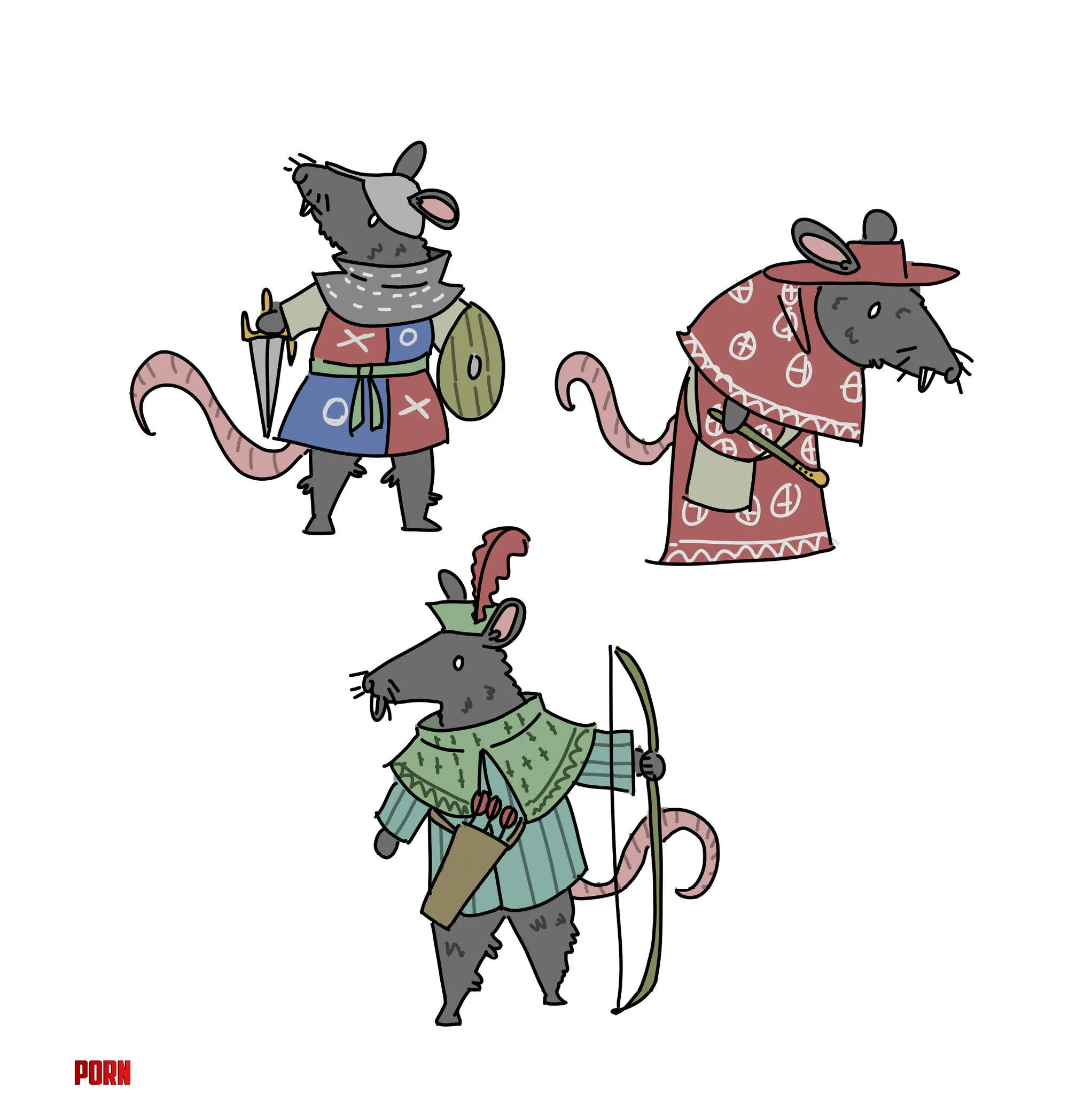 Medieval Rats  by tiptoeoutthewindow