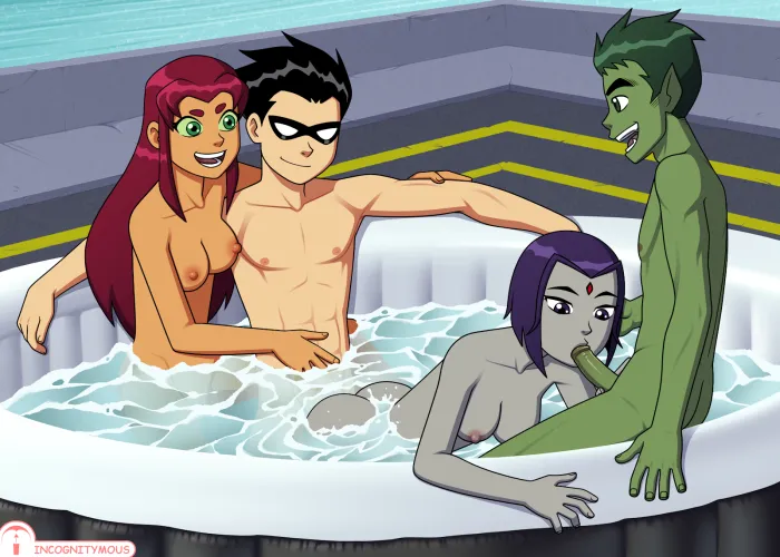 Thumbnail Titans' Jacuzzi Adventure: Dive into TeenTitansPorn by RykerDude96