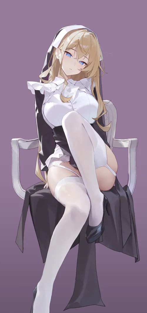 Thumbnail Faoovo's Maid Thighs Art Piece in the World of Thighdeology