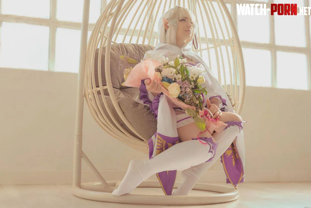 My Emilia cosplay Kuroitsune  by Kuroxkitsune