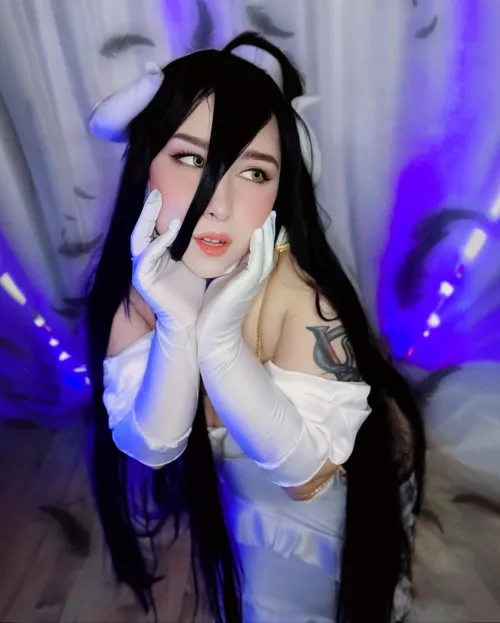 Thumbnail Kikyo-Ow's Albedo Cosplay Delight for Cosplaygirl Fans