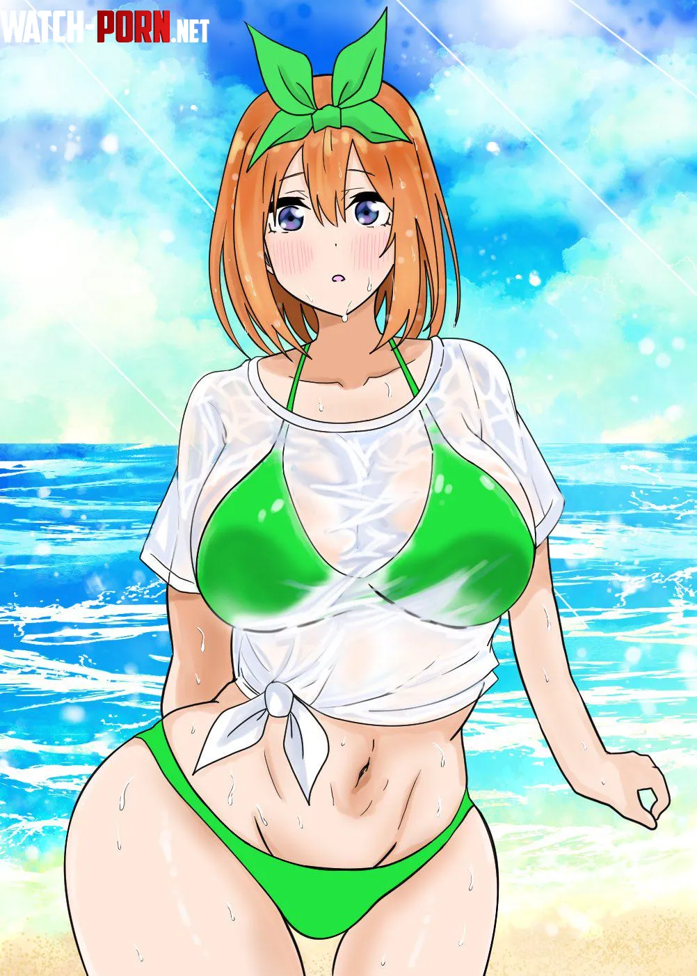 Yotsuba Showing Off Her Thick Body In A Bikini Quintessential Quintuplets by Csxc