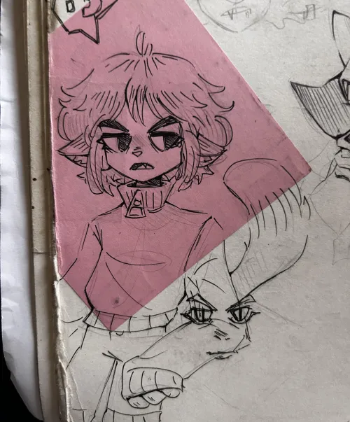 Thumbnail Anderthecat's Sketch of Fursona: A Furry Art Piece