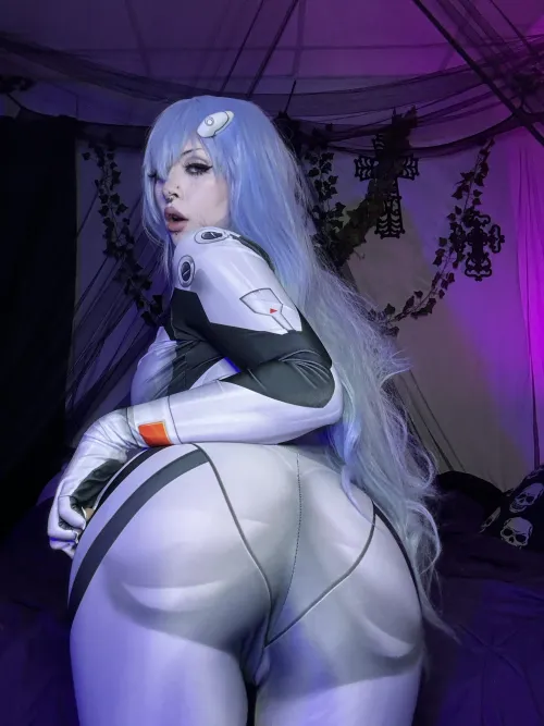 Thumbnail violenthomie Explores Cosplay Butts with Hideaki Anno's Rei Ayanami