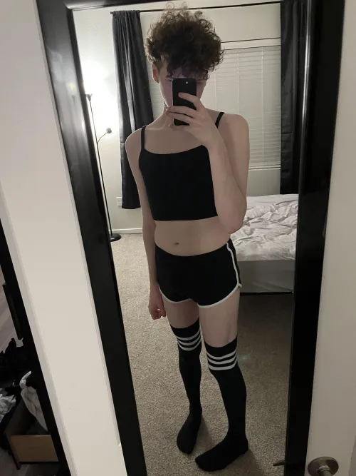 Thumbnail Femboy: New Top and Socks 3 by spyderjoshy