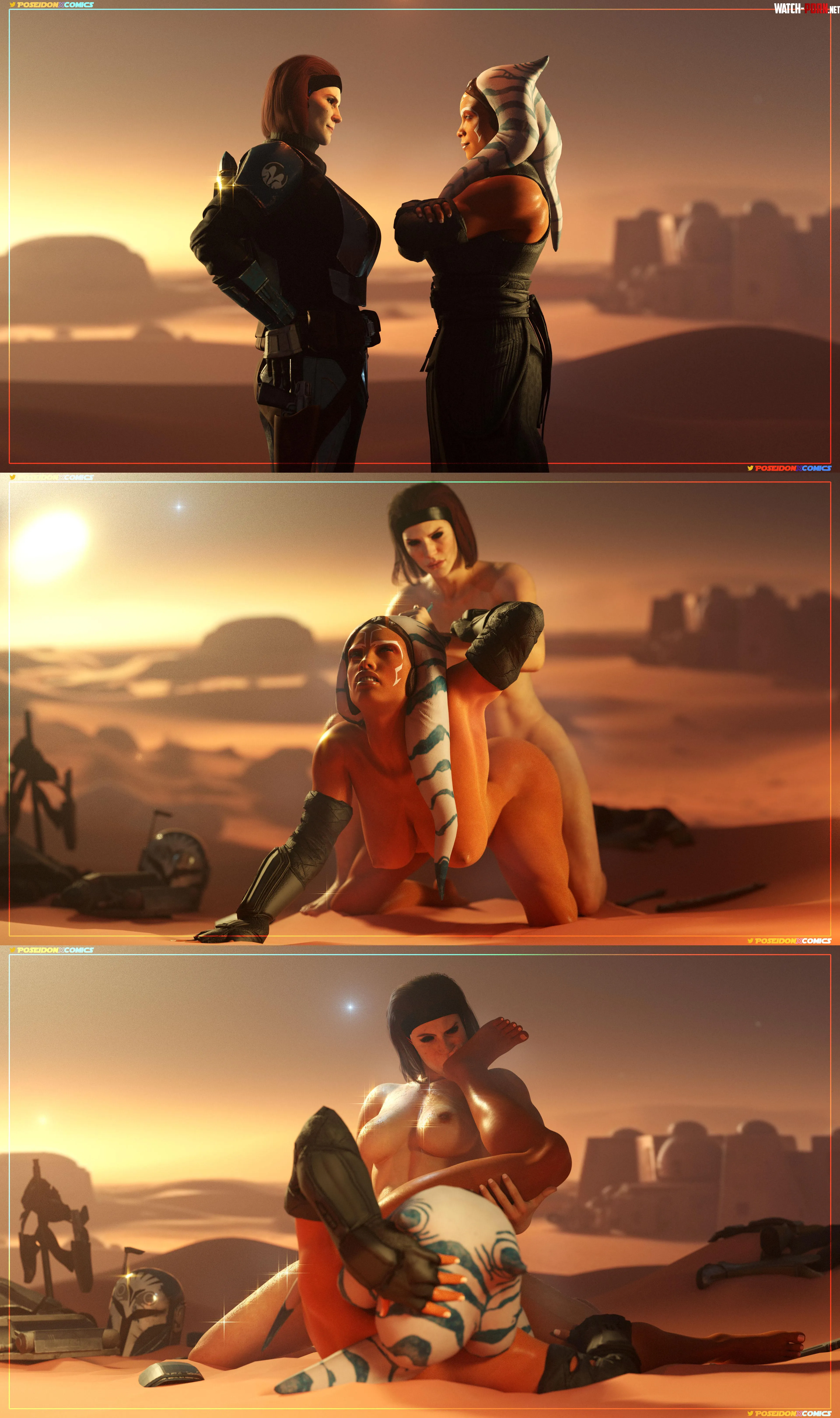 Rekindled Beskar II Ahsoka x Bo Katan PoseidonXComics by Lionsroar