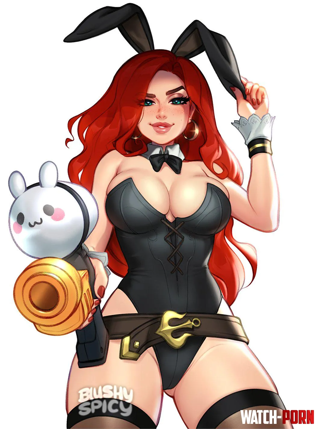 Bunnysuit Miss Fortune BlushySpicy by cumqueen997