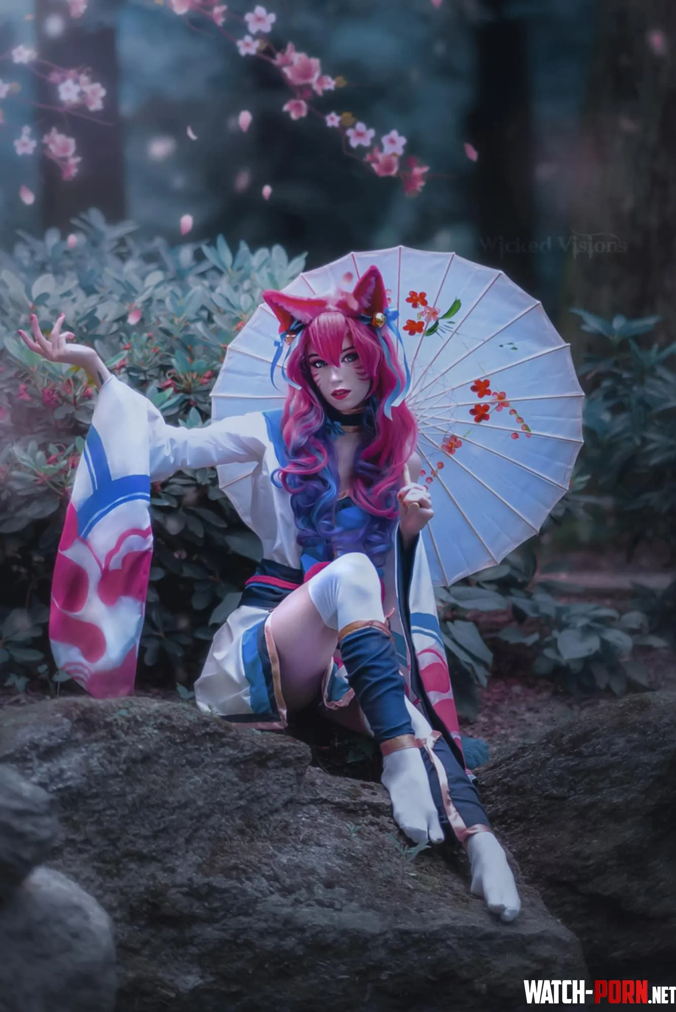 Spirit blossom Ahri from league of legends by Whiteeefox  by xFoxyCosplay