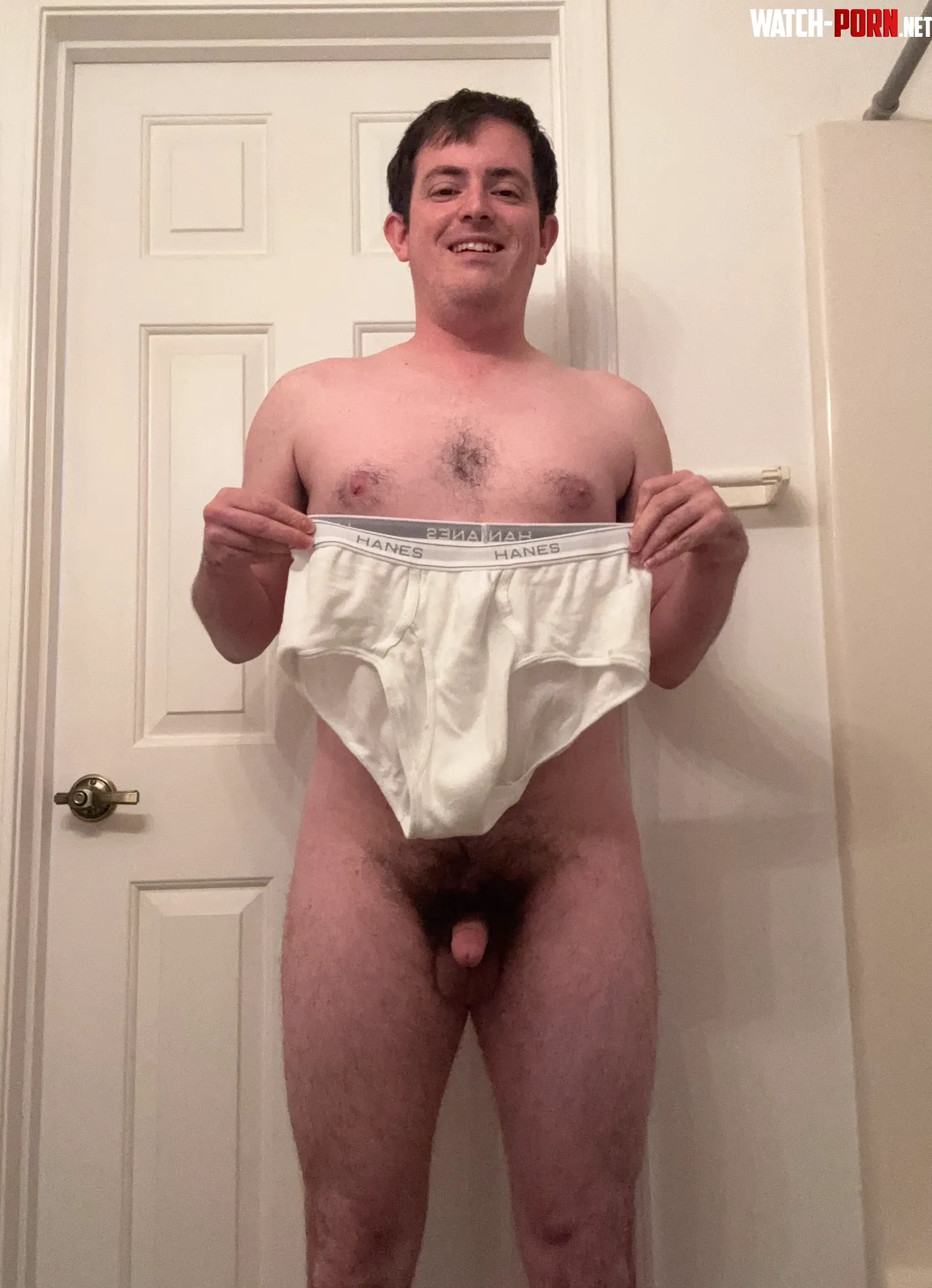 Just wanted to make sure everyone knows I am a tighty whities boy and what is in my little tighty whities hehe I got a small pp 30 by Tighwhitesluv