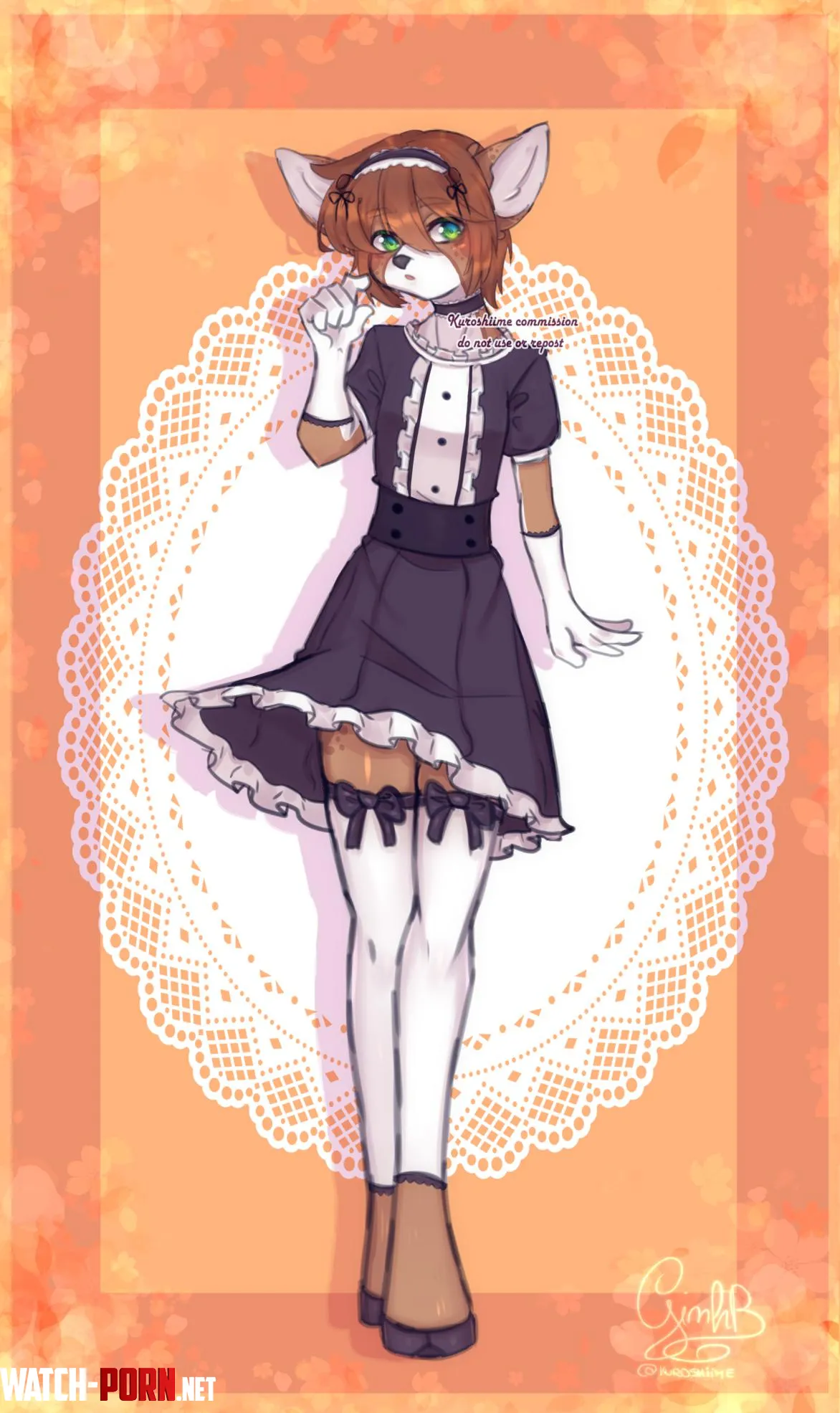 Deer maid art by me by kuroshiime