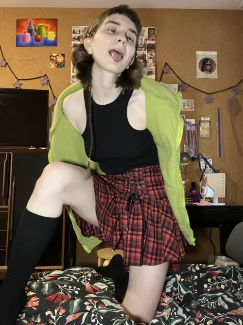 Thumbnail SweetAgness' Adoration: The Red Plaid Skirt