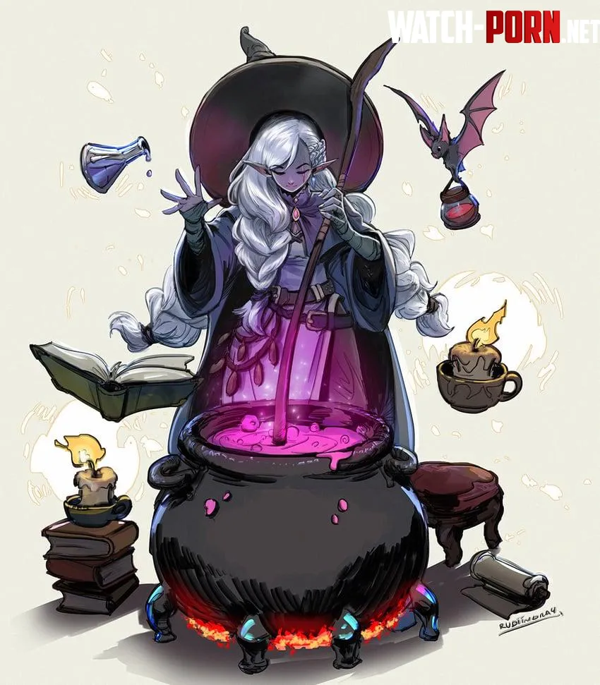 What kind of potion is she making rudiindra4art by Interesting-Pack1050