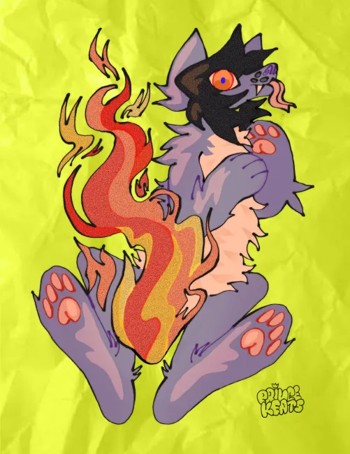 Thumbnail Discover 'Liar Liar Pants on Fire' Artwork by ratpatches in the Furry Category