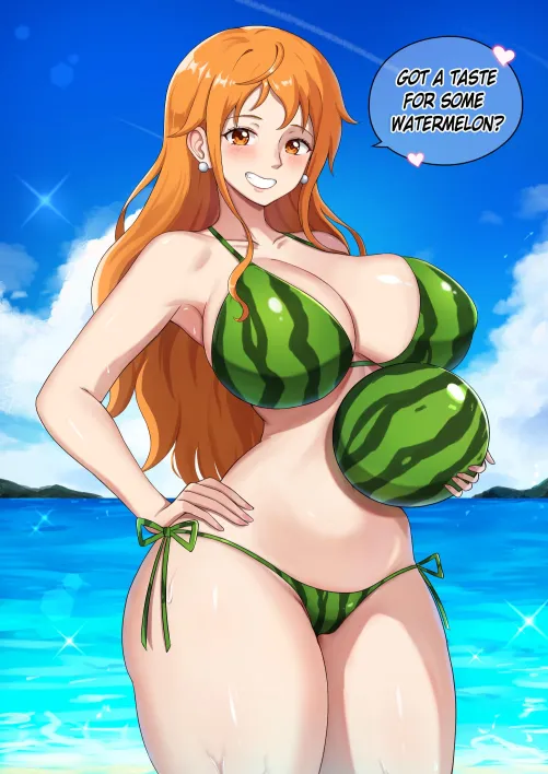 Thumbnail Nami's Melon Swimsuit Fun: avin8701 Explores Sleeptopione Piece