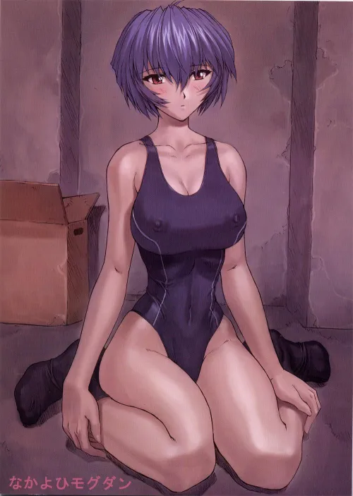 Thumbnail Sensual Saga: Rei Ayanami's Alluring Presence | ecchi_neko