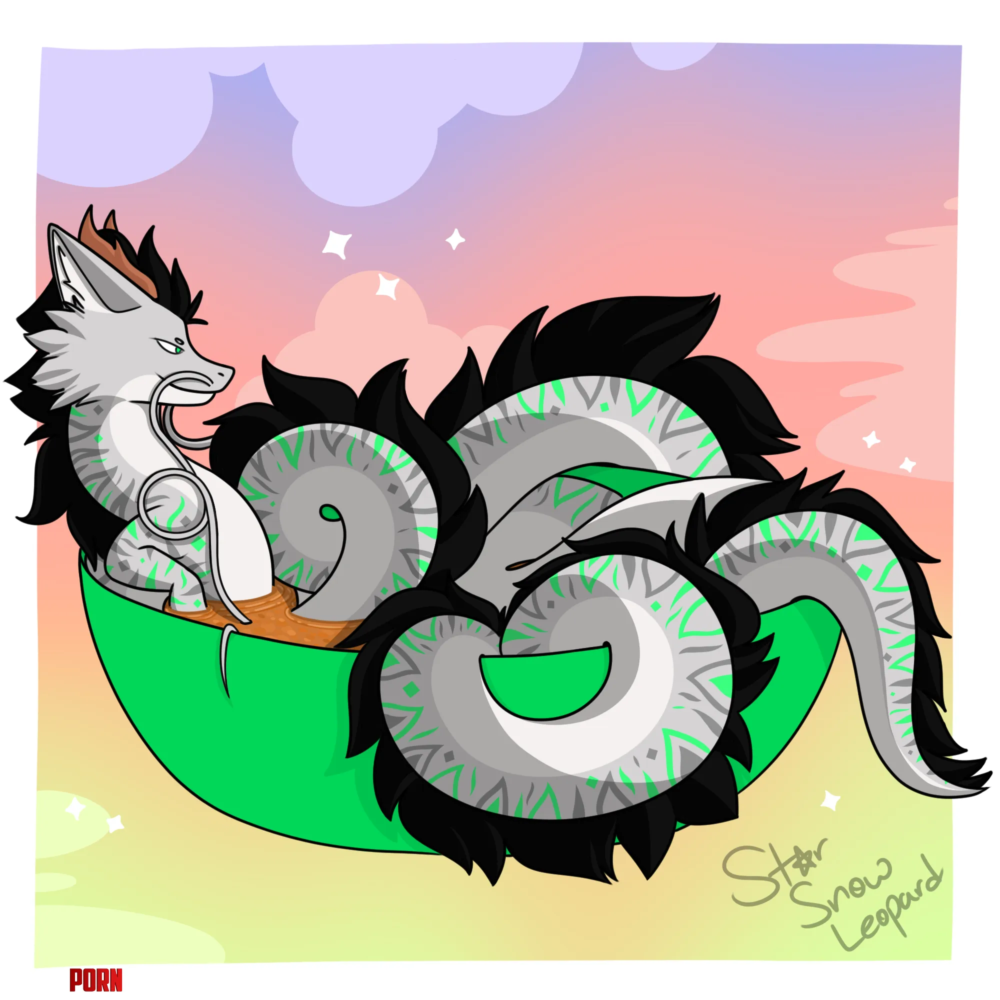 Dergen Noodles Art by me by StarSnowLeopard