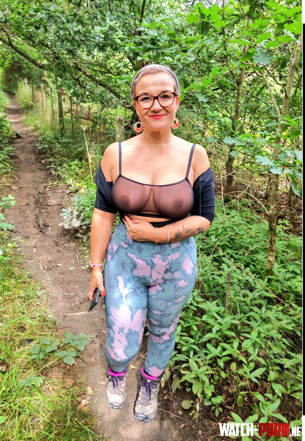 Absolutely love hiking in my see through bra x 42 UK cougar by Ok_Sample9234