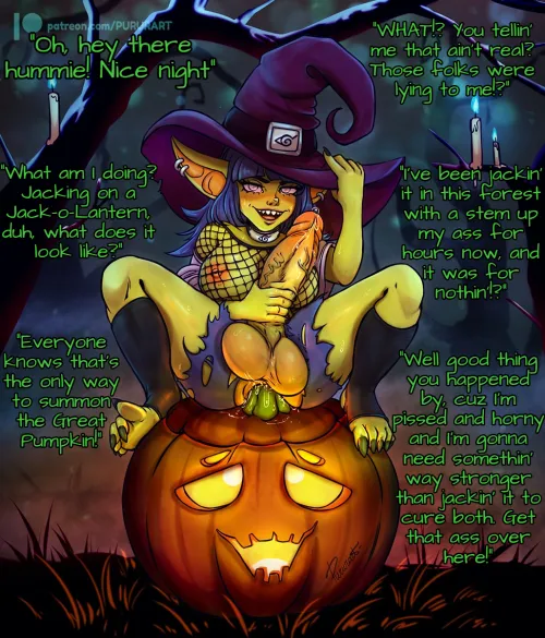 Thumbnail Unexpected Encounters: Halloween Path with Futa Gobtober by Author K-tonbey