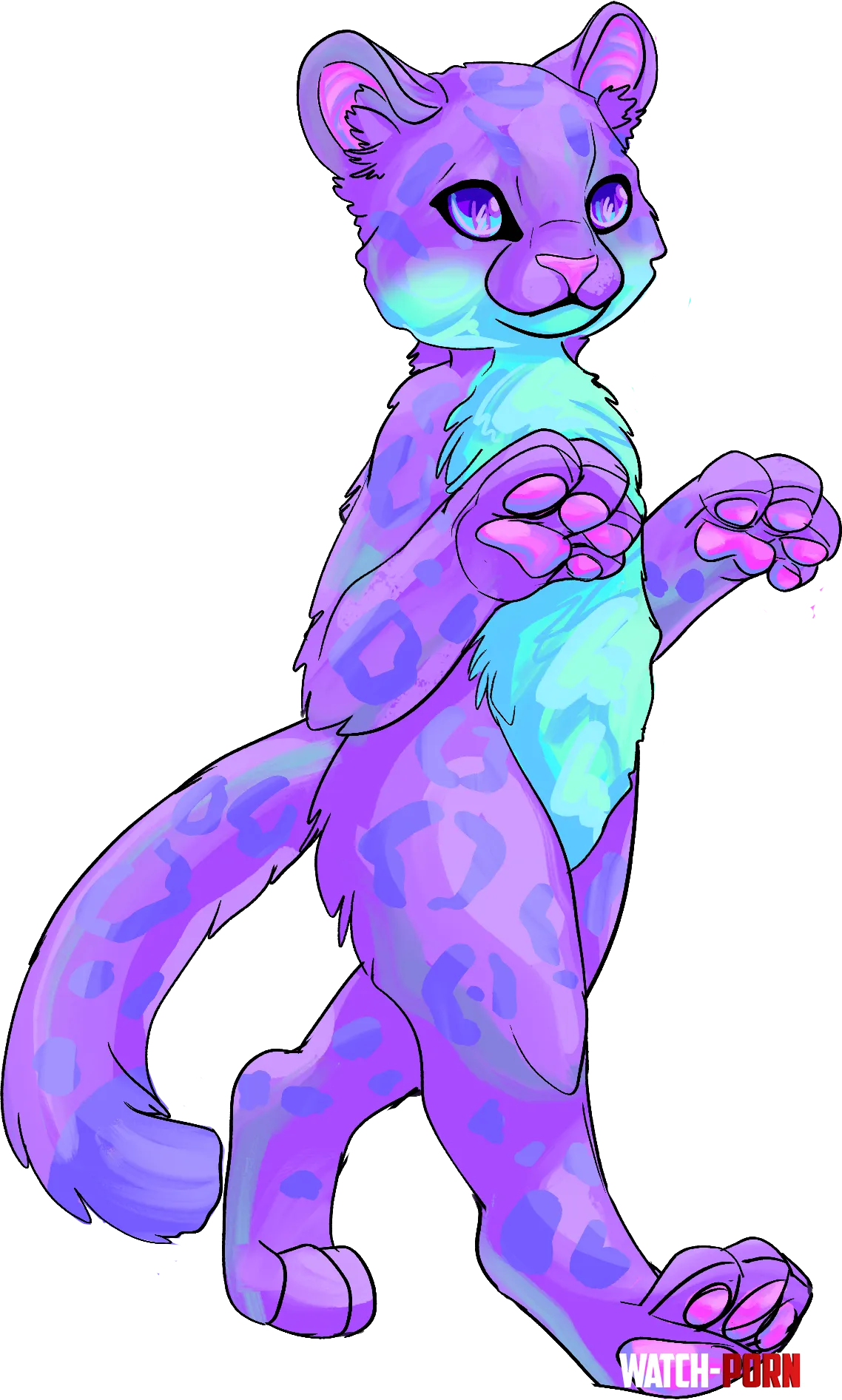 Pastel Leopard OC by CommonOffice3437