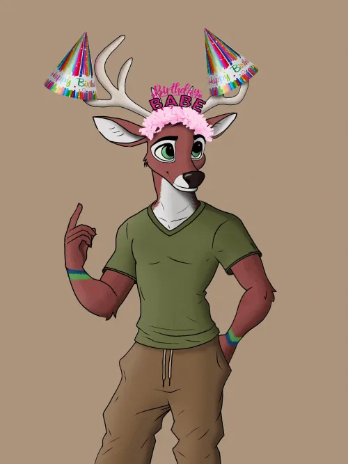 Thumbnail Celebrating a Furry Birthday with Deer | Sphere_Deer